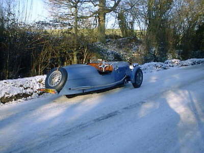 Blue CV in the snow 2